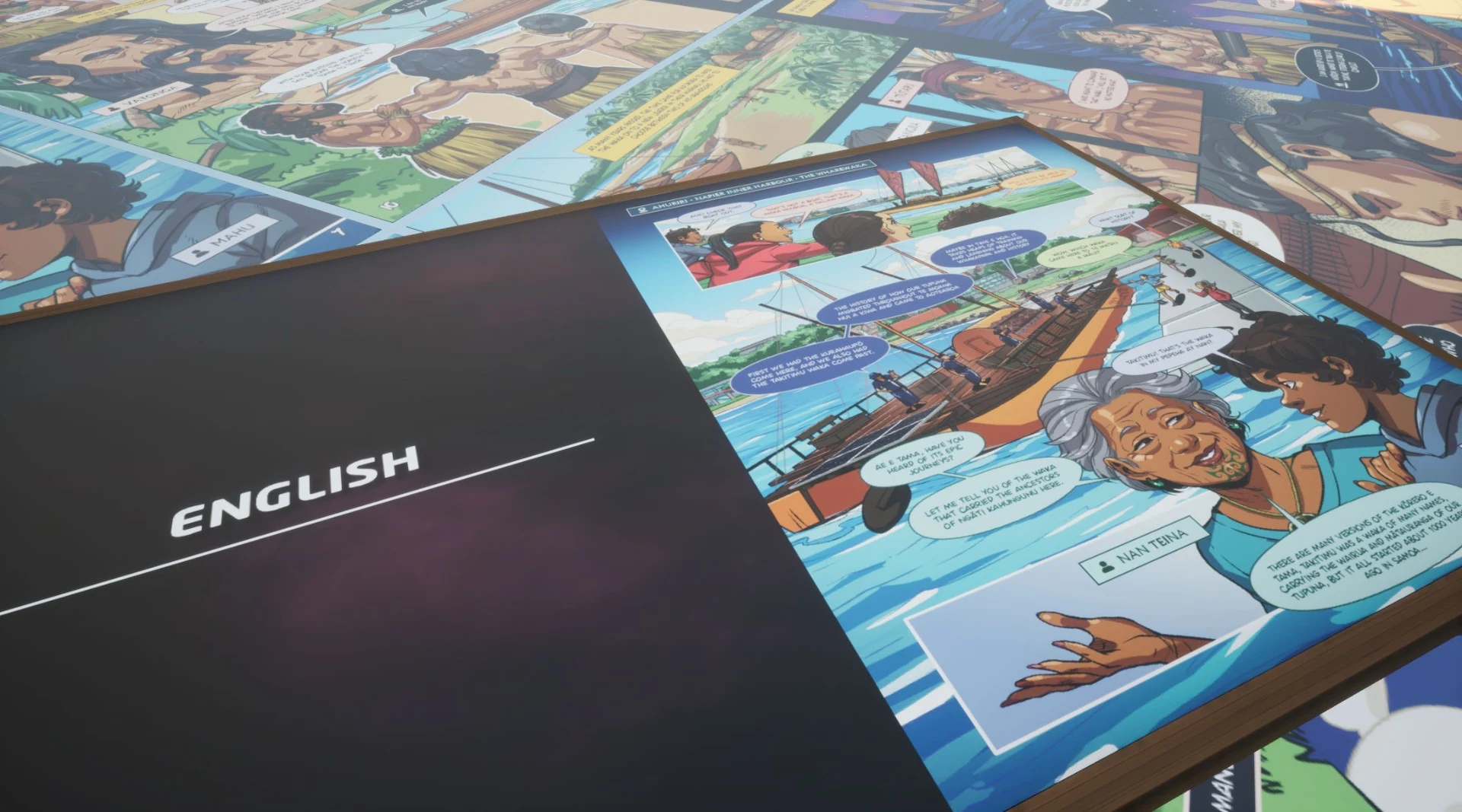 Takitimu graphic novel English edition cover spread